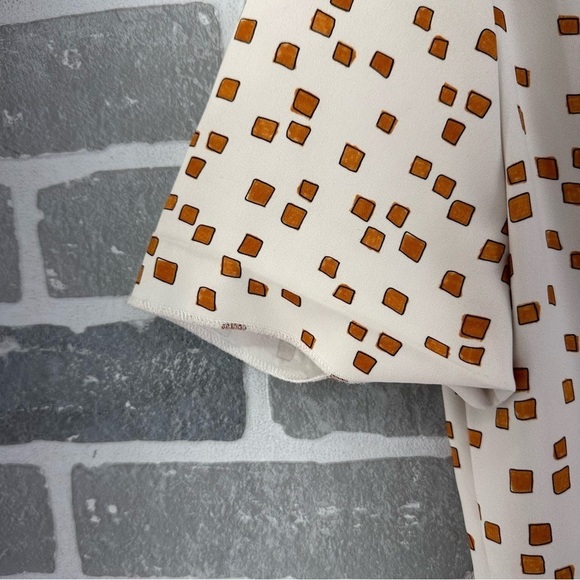 MM Lafleur Inez 1.0 dress mosaic print goldenrod/ivory, size 0 - Picture 9 of 11